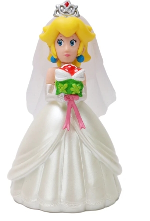 Figurine Super Mario Bros - Princesse Peach Mariée - 15 cm image 0