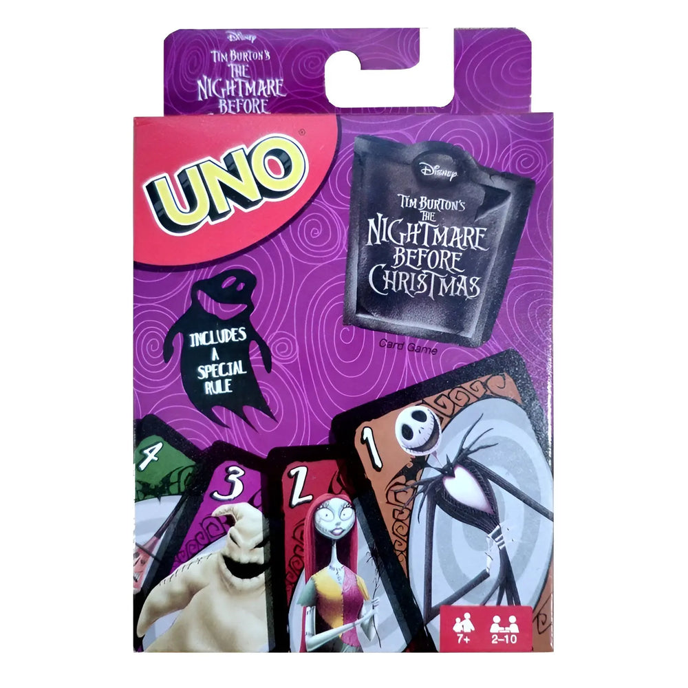 Jeu Uno édition spéciale L’Étrange Noël de Monsieur Jack avec Jack Skellington