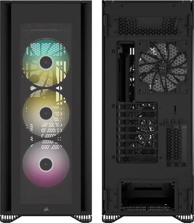 Boîtier Corsair iCue 7000X RGB Full Tower Noir avec 3 ventilateurs RGB verticaux