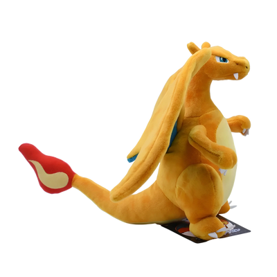 Peluche Pokémon Dracaufeu orange coton doux 20 cm flammes rouges