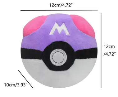 Peluche Pokémon Master Ball violet rose 10 cm coton doux