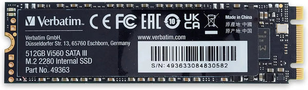 Verbatim Disque SSD Verbatim Vi560 S3 512Go - S-ATA M.2  2280M/B s