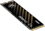 Disque SSD MSI SPATIUM M470 Pro 1 To M.2 noir et or rayé avec logo dragon