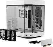 Boîtier PC HYTE Y60 Blanc minimaliste blanc avec panneau latéral transparent et fixations internes noires