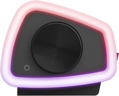 Barre de son gaming Trust G620 noire et rose illuminée avec LED