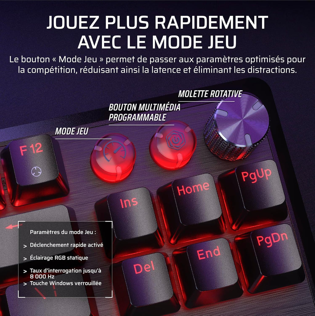 Corsair K70 MAX RGB Magnetic - Mécanique - Noir - FR image 12