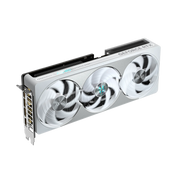 Carte graphique Gigabyte GeForce RTX 5080 AERO OC blanche triple-ventilateur à accents bleus