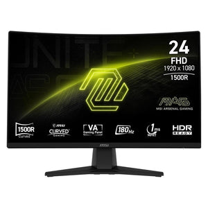 Écran incurvé 24" MSI MAG 242C Full HD 180Hz (Noir)