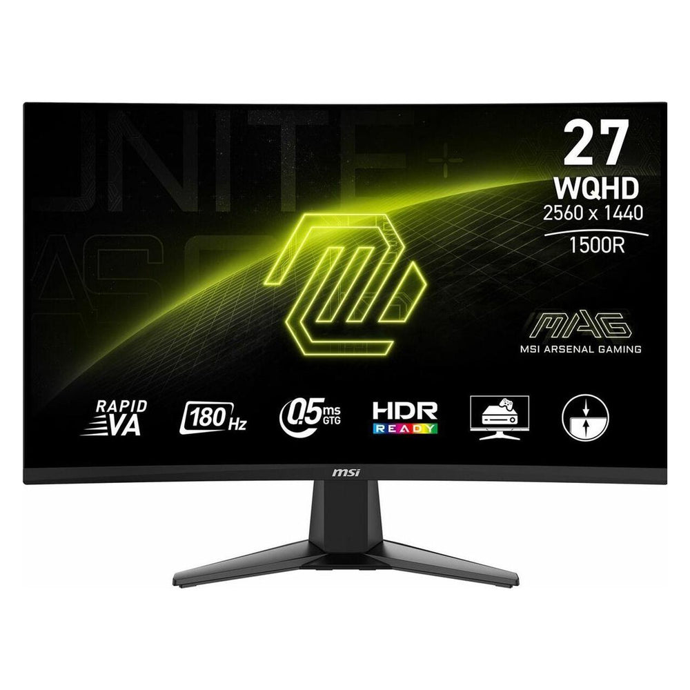 Écran incurvé 27" MSI MAG 27CQ6F Quad HD 180Hz (Noir)
