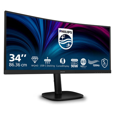 Écran incurvé 34" Philips B-Line 34B2U3600C UWQHD 120Hz (Noir)