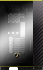 Panneau latéral fibre de carbone noire texturé Lian Li O11D EVO RGB Lamborghini Edition