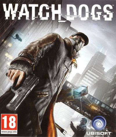 Couverture Watch Dogs PS4 : homme en trench coat tenant un pistolet
