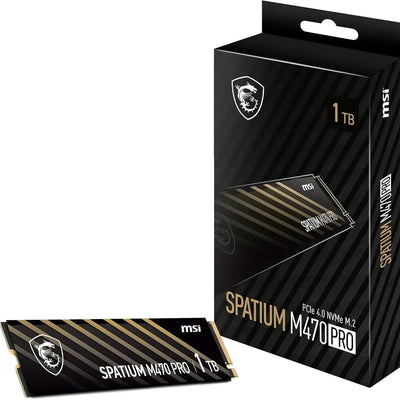 MSI SPATIUM M470 Pro SSD 1TB M2 - Lecture 6000 MB/s