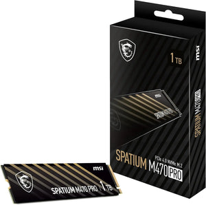 MSI SPATIUM M470 Pro SSD 1TB M2 - Lecture 6000 MB/s