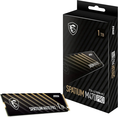 MSI SPATIUM M470 Pro SSD 1TB M2 - Lecture 6000 MB/s