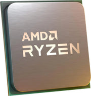 Processeur AMD Ryzen 7 7600 AM5 8 cœurs fini brossé argent logo blanc
