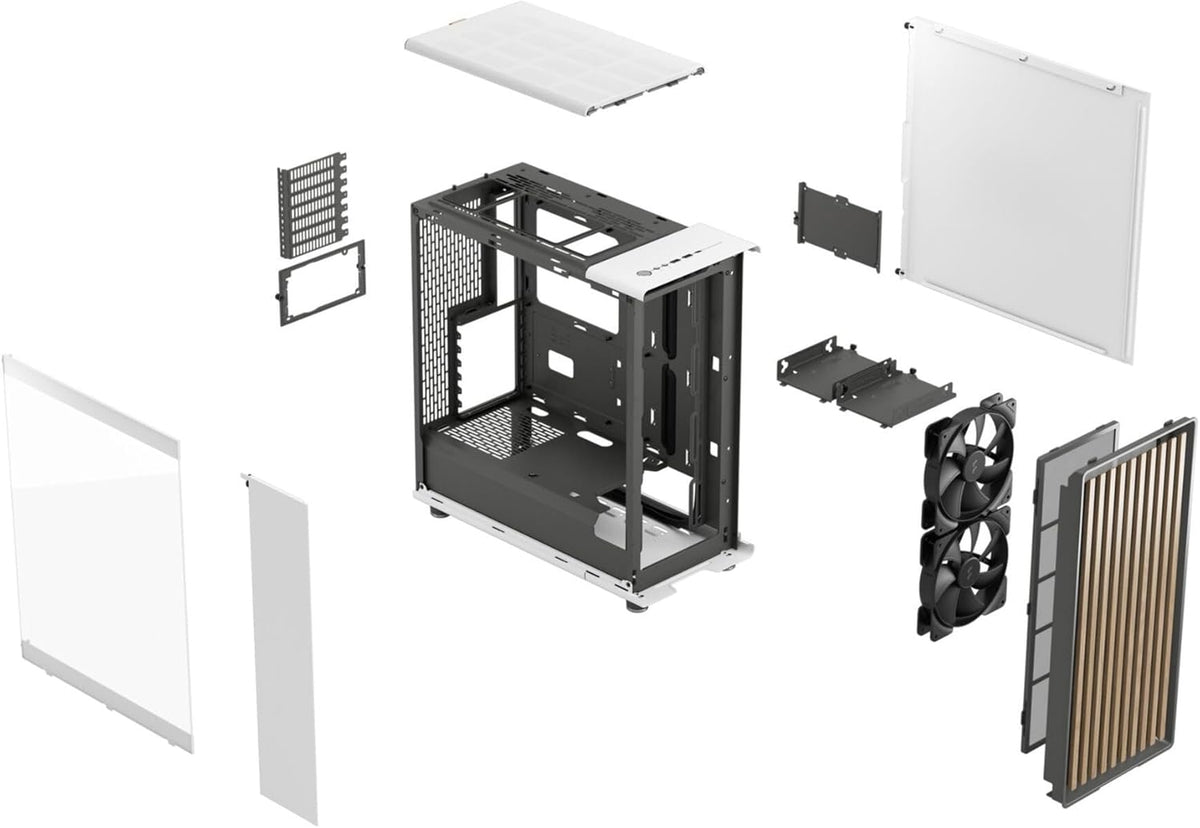 Fractal Design North XL - Chalk White TG Clear image 5