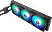 Radiateur liquide Thermalright Frozen Notte 360 BLACK ARGB noir à 3 ventilateurs avec éclairage RGB vert et bleu vibrant