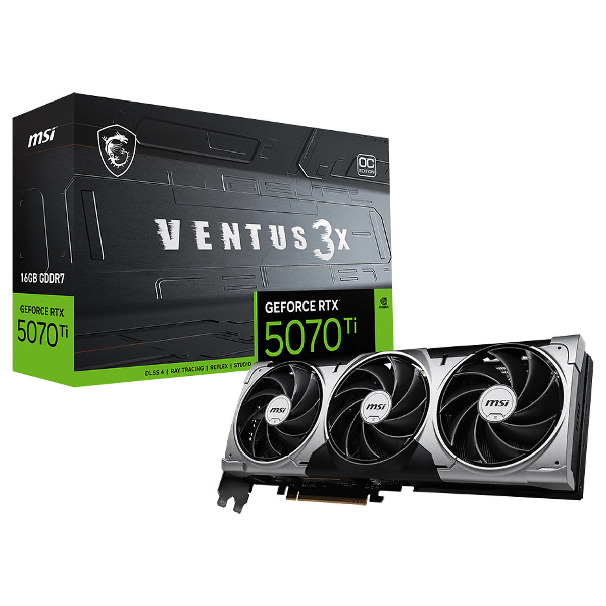MSI GeForce RTX 5070 Ti VENTUS 3X OC image 0