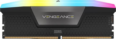 Kit Mémoire RAM Corsair Vengeance RGB DDR5 – 32 Go (2 x 16 Go) – 5200 MHz CL40 – Noir