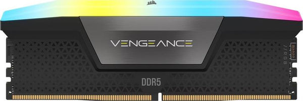Kit Mémoire RAM Corsair Vengeance RGB DDR5 – 32 Go (2 x 16 Go) – 5200 MHz CL40 – Noir