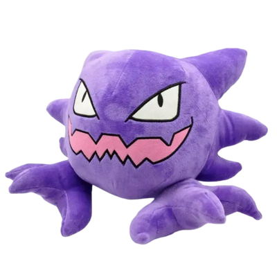 Peluche Pokémon Gengar violet spectre 30 cm coton doux yeux blancs