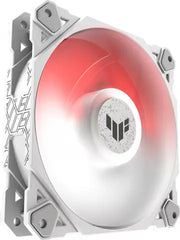 Ventilateur ARGB ASUS TUF Gaming TF120 120 mm blanc et rouge LED