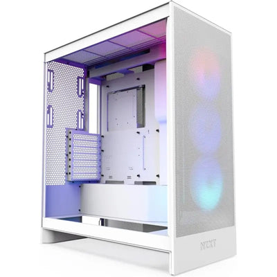 NZXT H7 Flow RGB Blanc 2024 boîtier PC blanc mesh RGB interne