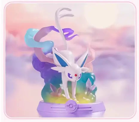 Figurine Pokémon Mentali blanc luminescent sur nuage mystique 12 cm