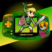 Game Boy Advance édition limitée Zelda LCD vert translucide Minish Cap