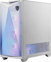 Boîtier PC gaming MSI MPG GUNGNIR 300R AIRFLOW BLANC argenté à panneau translucide RGB