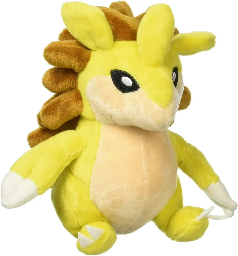 Peluche Pokémon Ampharos Sablaireau coton doux 15 cm jaune brun moelleux