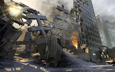Bâtiment en ruines urbaines dans Call of Duty Black Ops 2 Xbox 360