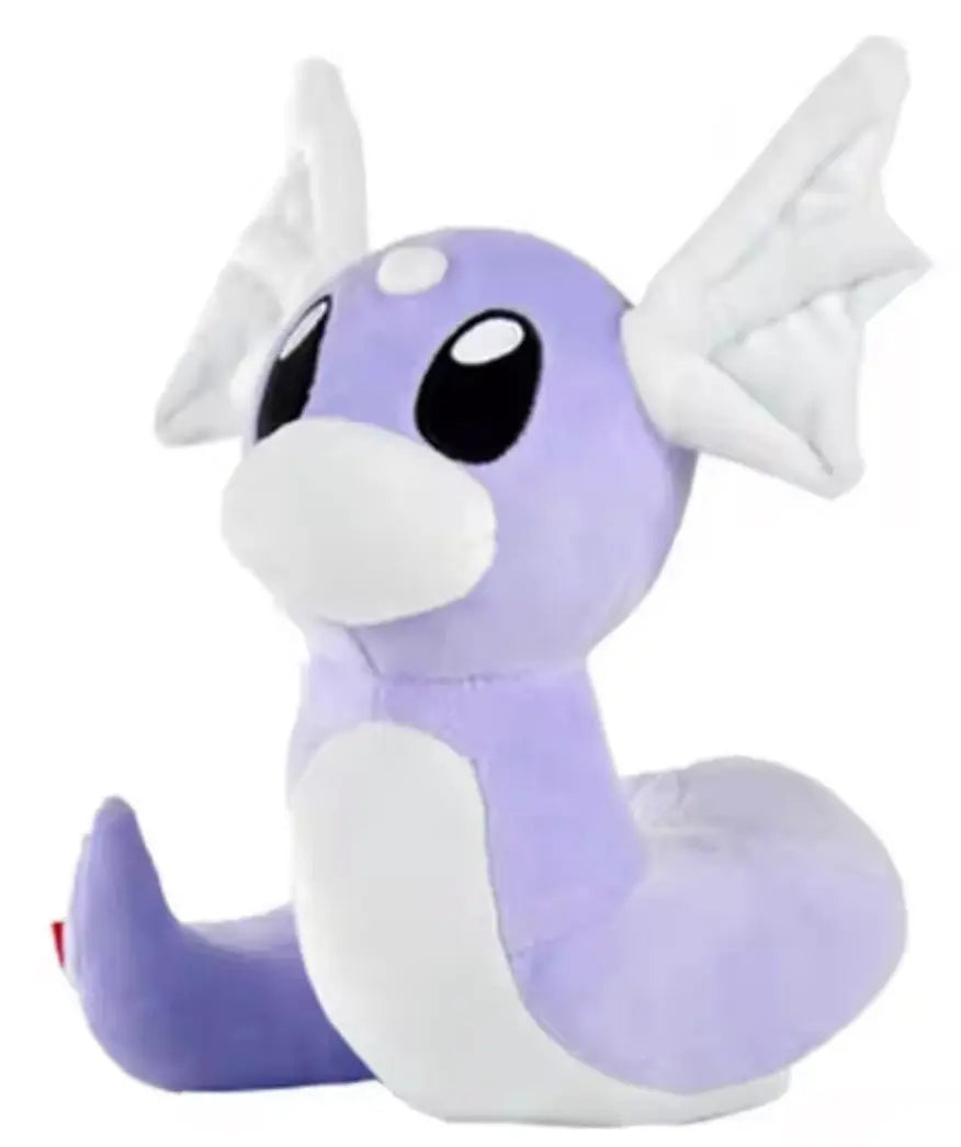 Peluche Pokémon Minidraco 20 cm, dragon bleu et blanc à corne, coton doux