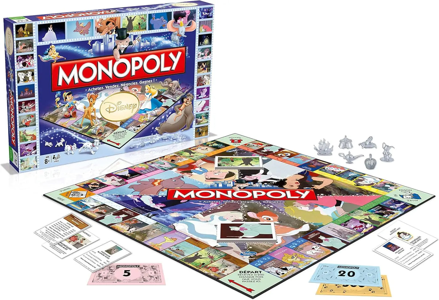 Monopoly Disney Collector 2009 édition française avec plateau coloré