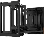 Boîtier PC Fractal Design Terra Graphite à design fractal noir angulaire minimaliste