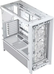 Boîtier PC Corsair Frame 4000D RS Blanc mat avec panneau latéral transparent