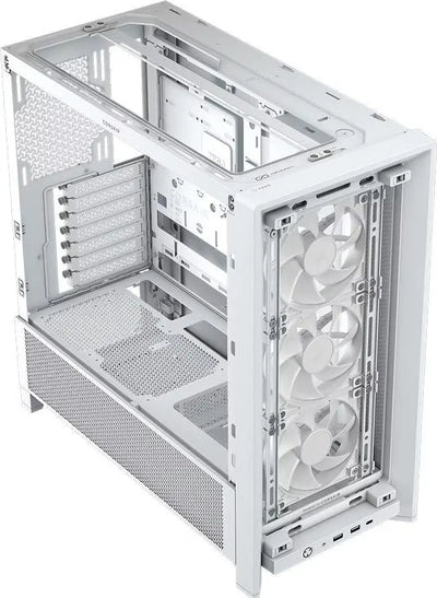 Boîtier PC Corsair Frame 4000D RS Blanc mat avec panneau latéral transparent