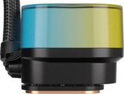Radiateur CORSAIR iCUE Link H100i 240 RGB liquide noir, dégradé bleu-jaune