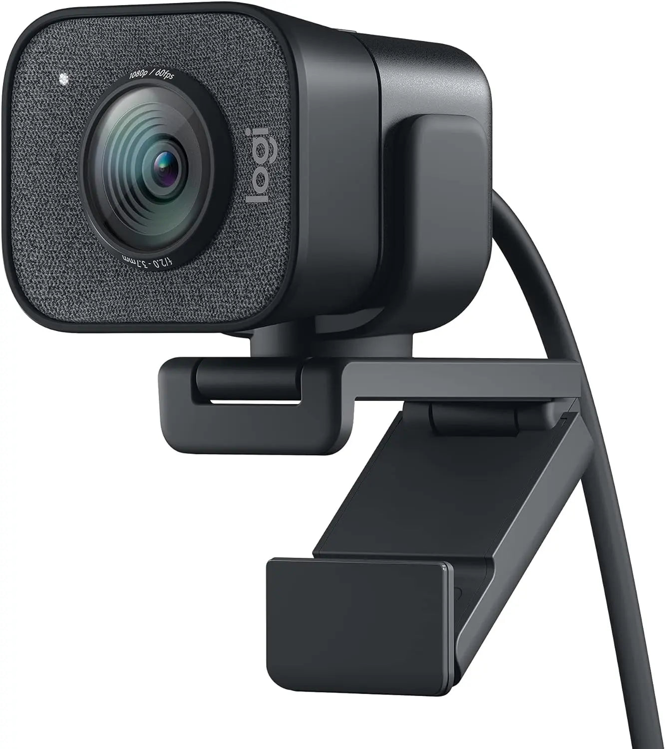 Webcam Logitech StreamCam noire 1080p 60 FPS USB-C, panneau tissu texturé