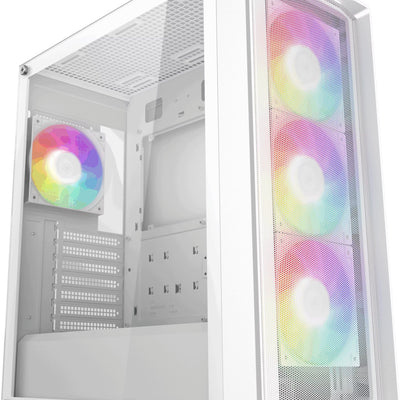 Boîtier PC DeepCool CC560 Mesh V2 RGB Blanc - Moyen Tour ATX