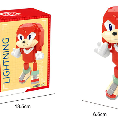 Bricks Sonic - Knuckles — dans le même univers que Peluche Silver Hedgehog 20cm