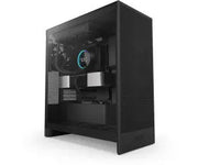 NZXT Kraken Elite RGB 240 Noir : panneau latéral verre trempé noir avec ventilateur RGB