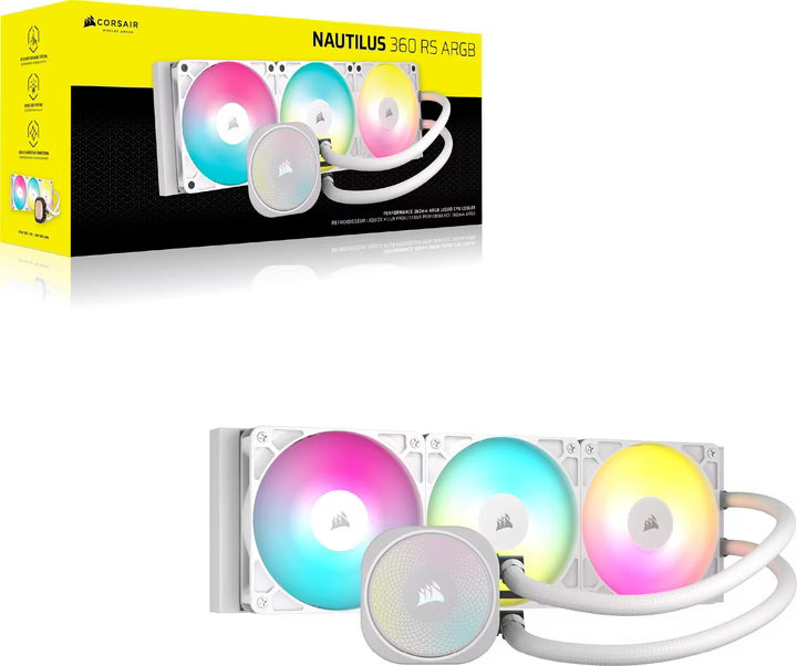 CORSAIR iCUE Link H150i RGB Liquid CPU Cooler - 360mm AIO - Blanc image 6