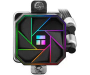 Radiateur Thermalright Aqua Elite 360 ARGB Noir noir argent RGB éclairé logo Windows