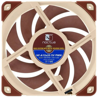 Noctua NF-A12x25 PWM, Ventilateur Haut de Gamme, 4 Broches 120mm - Marron