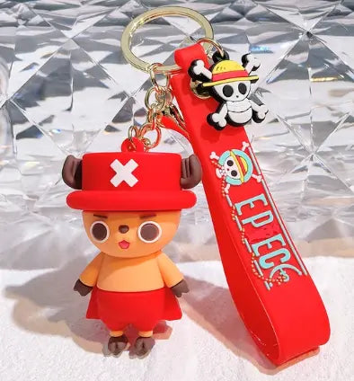 Porte clés One Piece - Chopper en tenue rouge — dans le même univers que Figurine Usopp One Piece debout