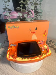 Game Boy Advance Édition Salamèche LCD orange translucide Charmander flammes