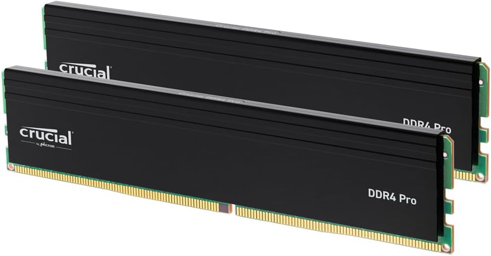 Kit Mémoire RAM Crucial Pro DDR4 – 64 Go (2 x 32 Go) – 3200 MHz image 0