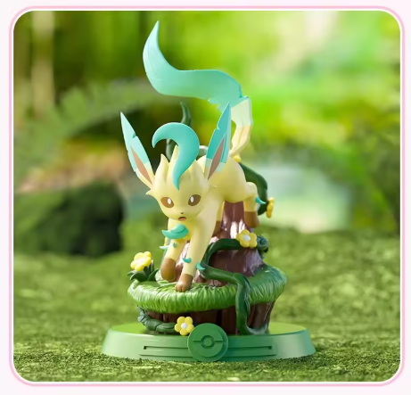 Figurine Phyllali Pokemon 12 cm – Collector sur Tronc avec Fleurs image 0